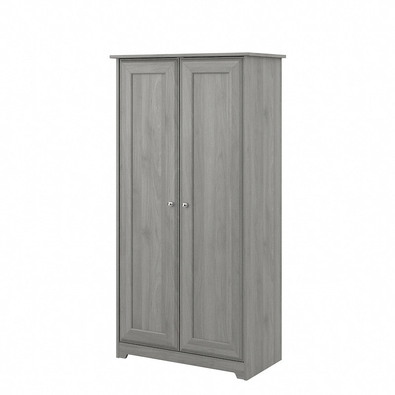 Meuble de rangement haut 79,8 cm (L) x 41,4 cm (l) x 155,2 cm (H), finition chêne expresso, étagères réglables