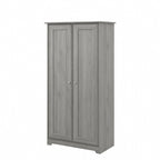 Meuble de rangement haut 79,8 cm (L) x 41,4 cm (l) x 155,2 cm (H), finition chêne expresso, étagères réglables