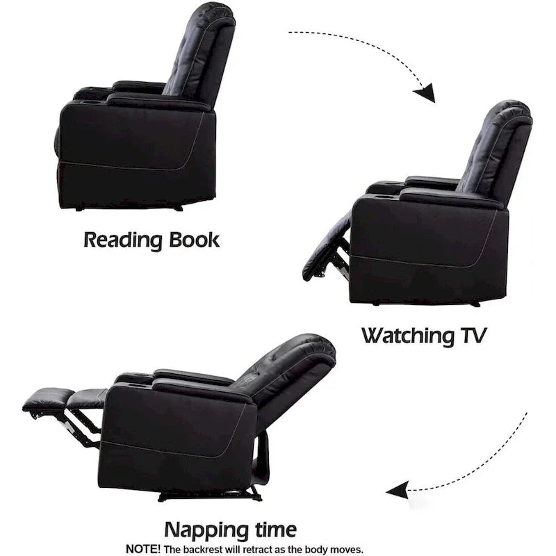 Fauteuil inclinable multiposition motorisé de cinéma maison Ebello
