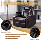 Fauteuil inclinable multiposition motorisé de cinéma maison Ebello