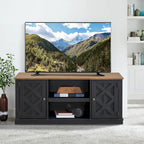 Meuble TV en bois brut imitation 54 po pour téléviseurs de 60 po - 54 po de largeur