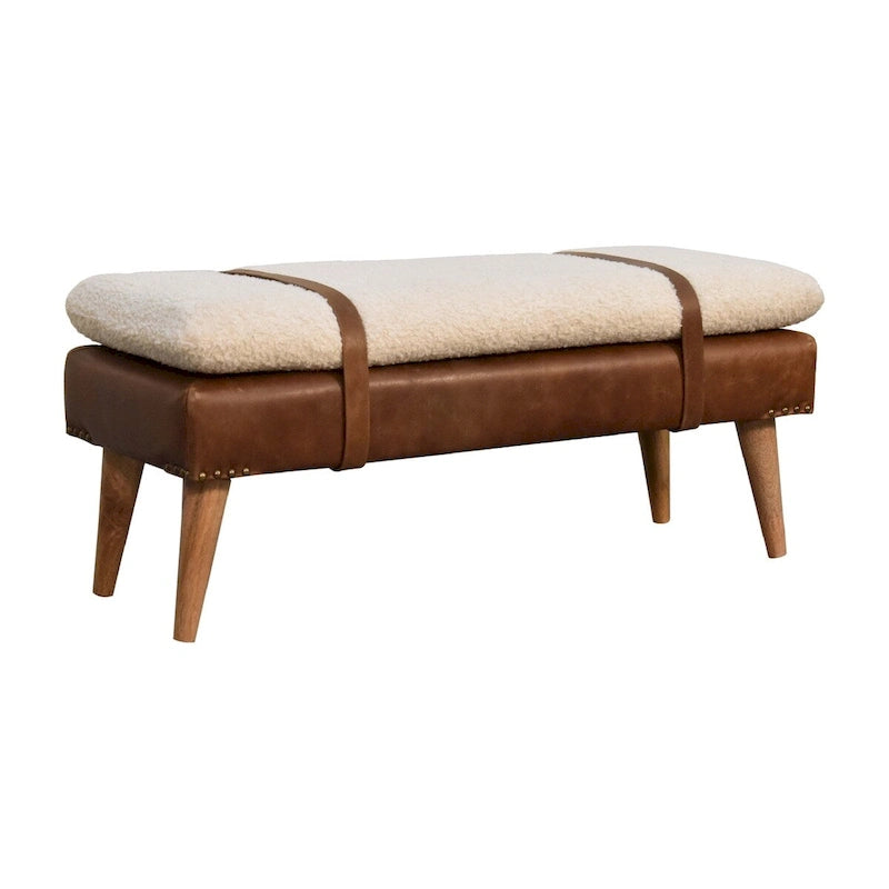 Banc en cuir Boucle Buffalo Hide
