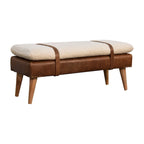 Banc en cuir Boucle Buffalo Hide