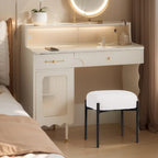 Commode à 6 tiroirs de style shaker en bois massif, rangement de chambre, design classique