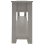 Console/Table d'appoint avec tiroirs de rangement et étagère inférieure - 63L x 14W x 30H