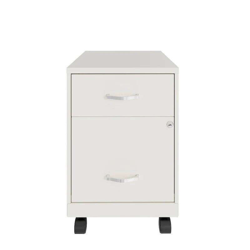 Classeur mobile vertical 2 tiroirs de 45,7 cm de profondeur, format lettre, avec tiroir accessoire Space Solutions 18