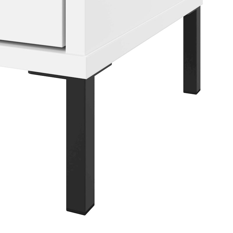 Armoire de rangement haute avec portes, 4 étagères réglables, certifiée ANSI/BIFMA, pour bureau à domicile