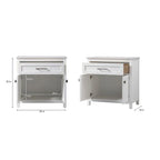 Meuble de rangement de salle de bain autoportant Indigo Home 30 pouces - 30 x 16