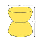VANOMi Ottoman rembourré Boucle Djembe avec base pivotante, pouf, tabouret de coiffeuse pivotant pour salon, dressing (lot de 2)