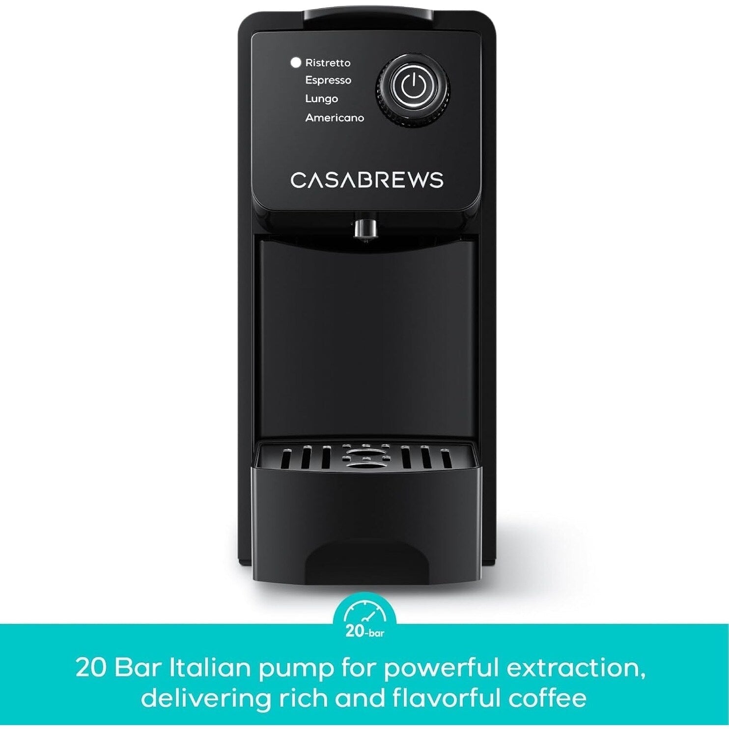 Machine à expresso CASABREWS CM7036E 20 bars pour capsules Nespresso Original