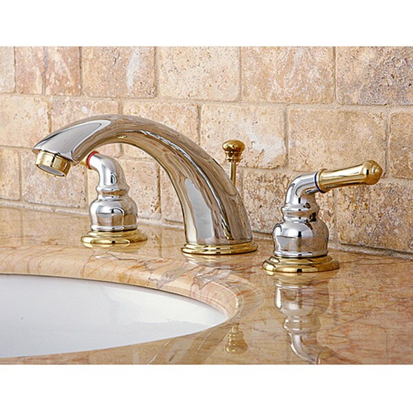 Robinet de salle de bain mural en chrome/laiton poli