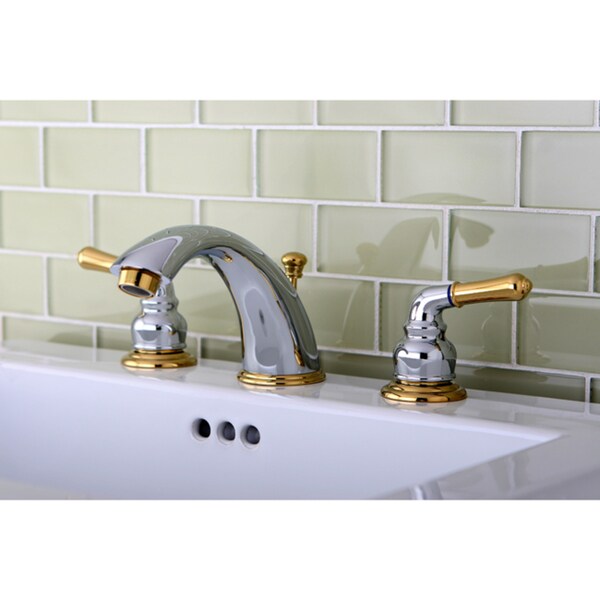 Robinet de salle de bain mural en chrome/laiton poli