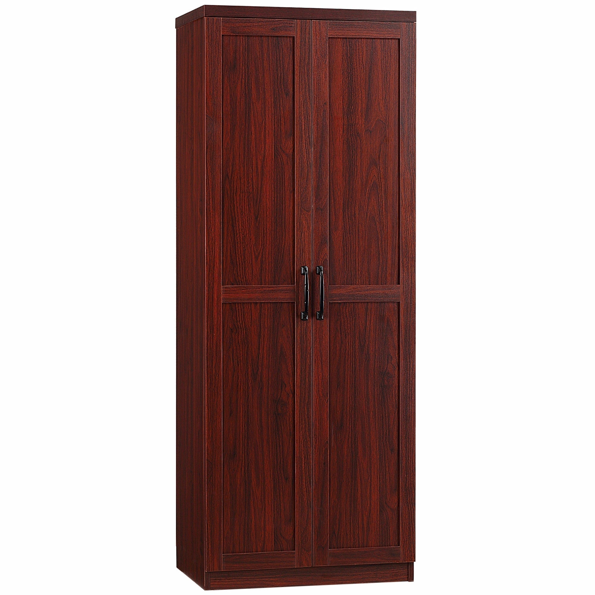 HOMCOM Garde-manger de cuisine 63 pouces à 2 portes, armoire de rangement autoportante avec 5 étagères et 2 étagères réglables pour salle à manger