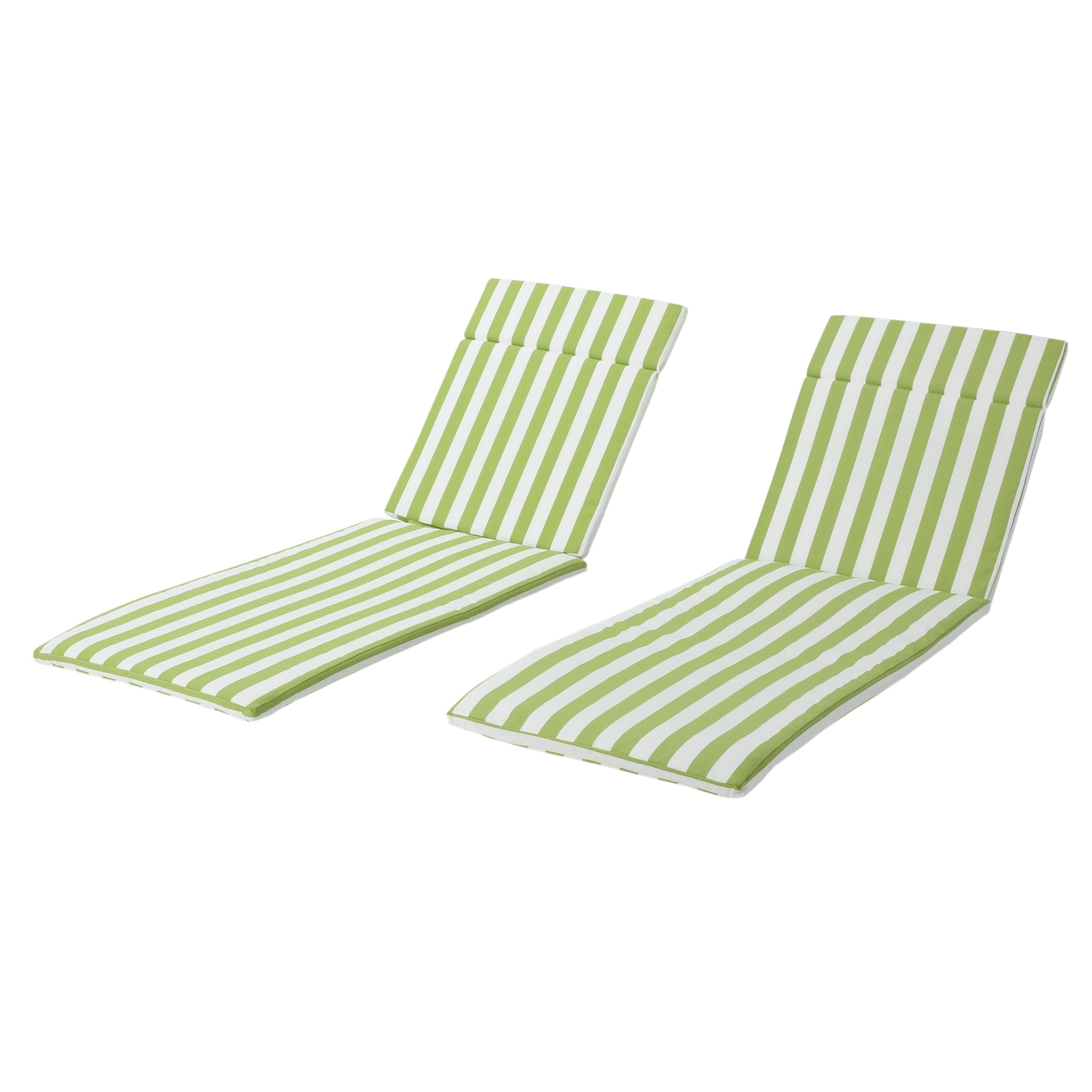 Ensemble de coussins d'extérieur Salem pour chaise longue - Coussins uniquement (lot de 2) par Christopher Knight Home - 79,25L x 27,50W x 1,50H