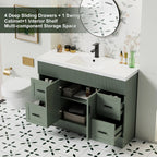 Meuble-lavabo de salle de bain Wavy Line 30/36/48 avec évier et robinet