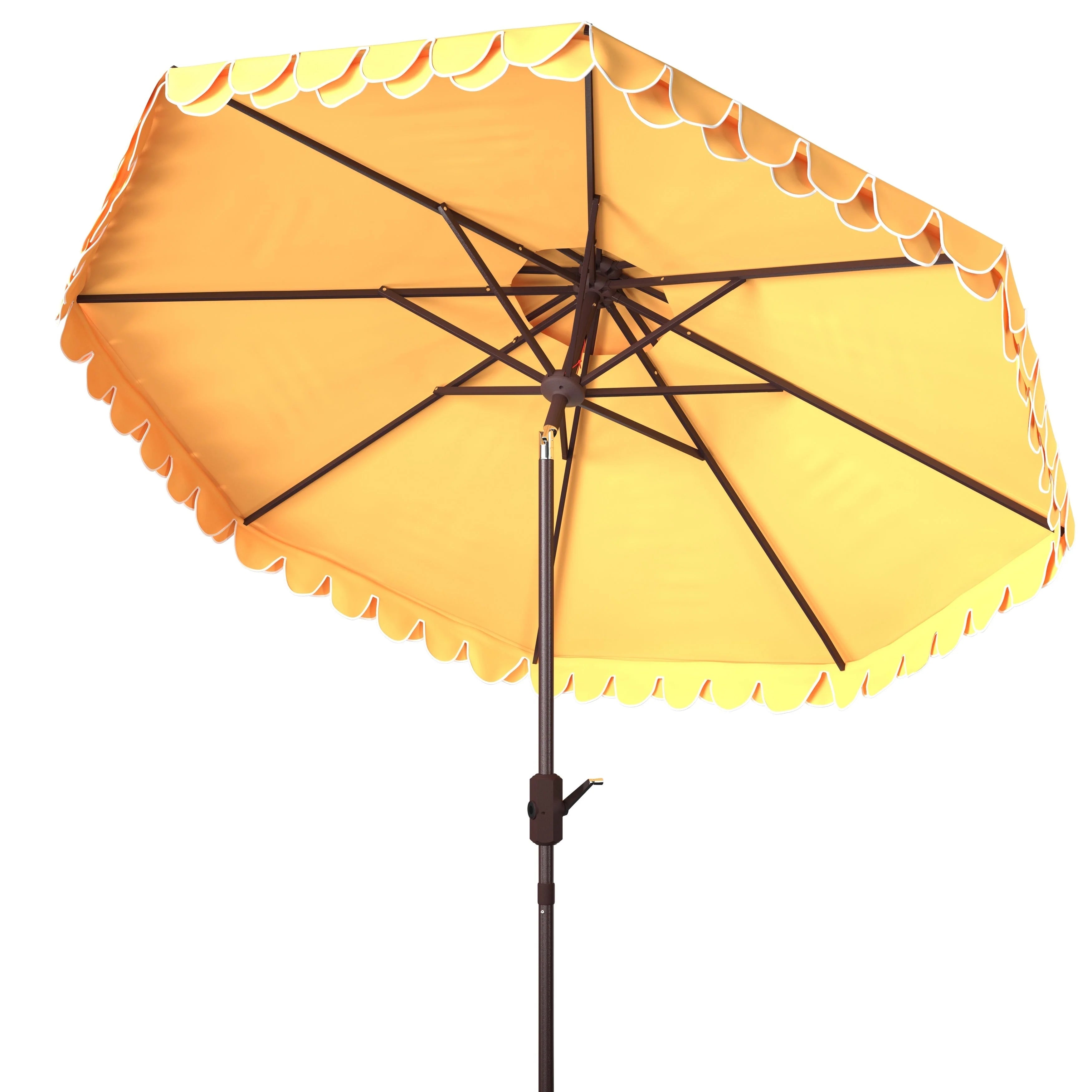 Parasol déporté double toit 274 cm avec cantonnière Kjerstin SAFAVIEH Outdoor